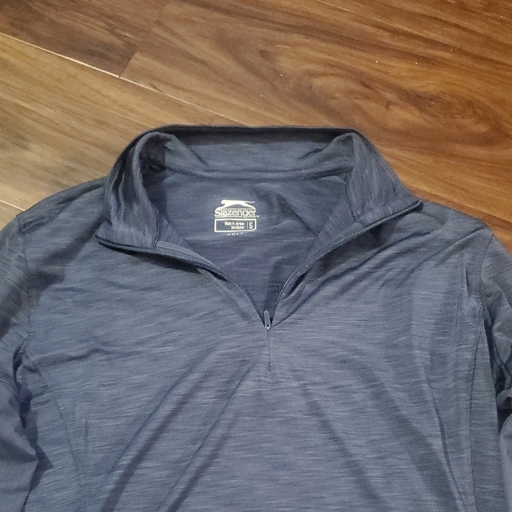 Slazenger Navy Quarter-Zip Pullover - Picture 3 of 6